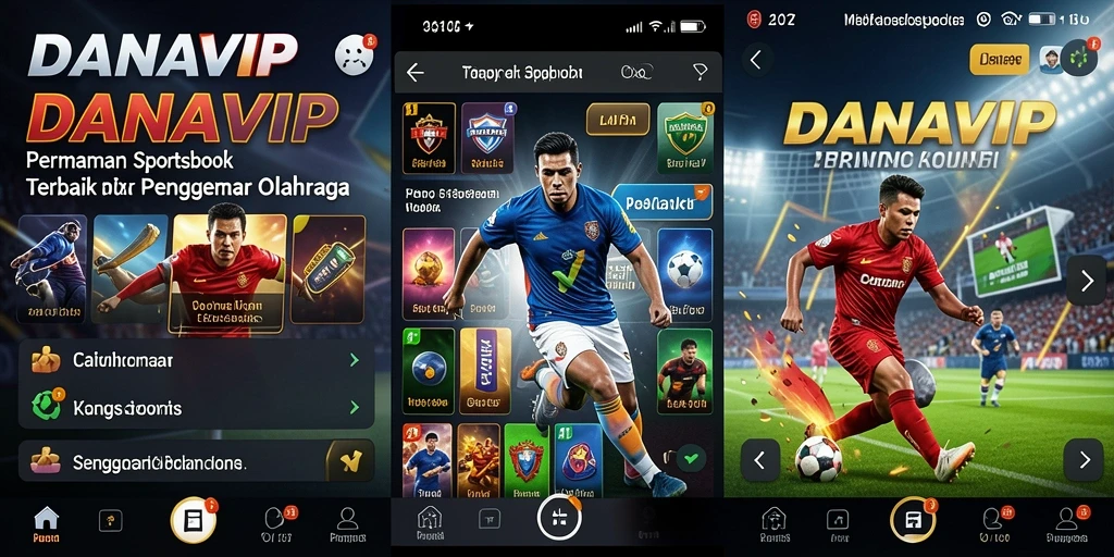 Tampilan menarik dari gameplay taruhan Sportsbook di DANAVIP.