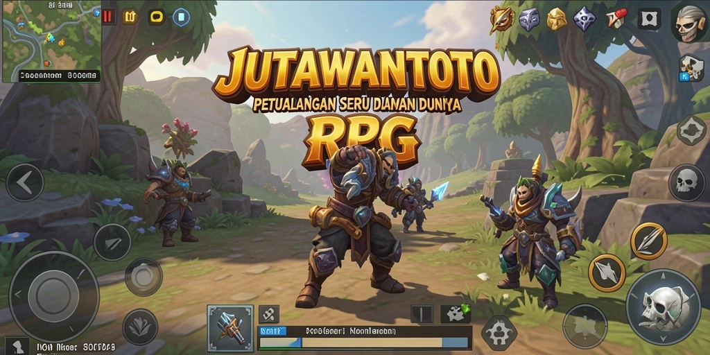 Tangkapan layar menampilkan aksi seru di dalam game RPG.