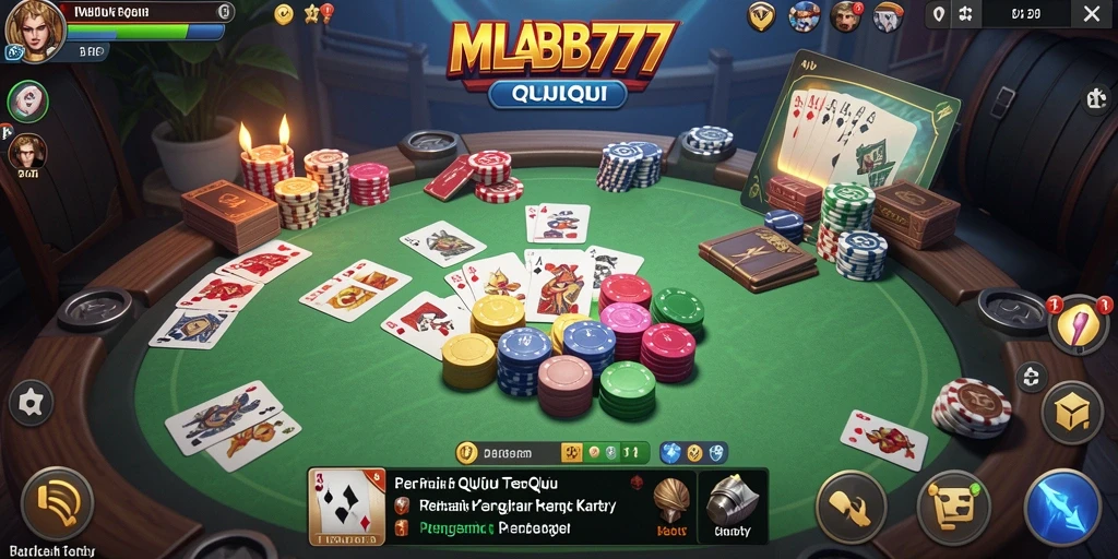Tampilan gameplay QiuQiu yang penuh tantangan dan strategi.