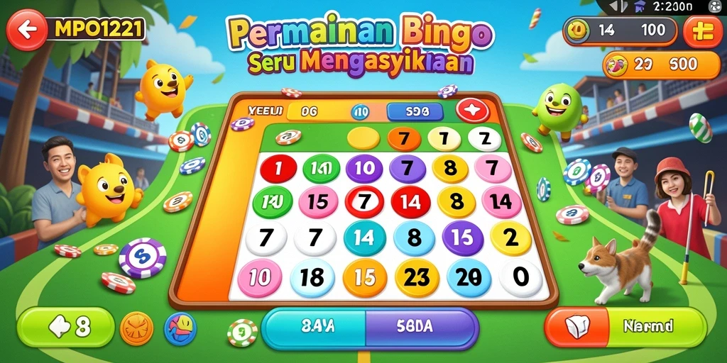 Tampilan gameplay seru dalam MPO1221 Bingo.