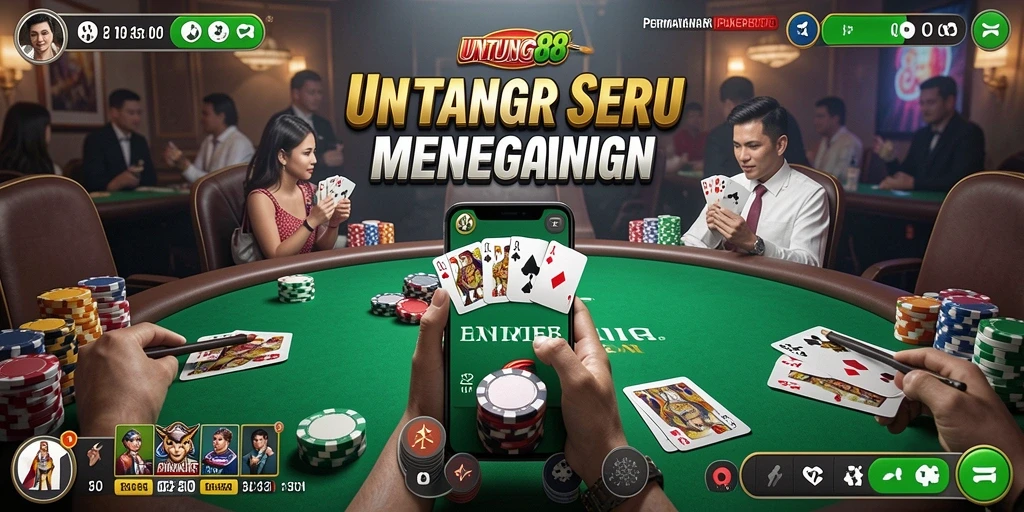 Tampilan menarik saat bermain Poker di UNTUNG88.