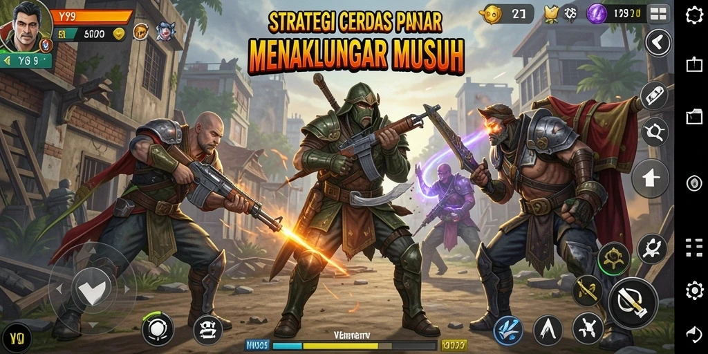 Screenshot gameplay Y89 yang menampilkan aksi strategi mendebarkan.